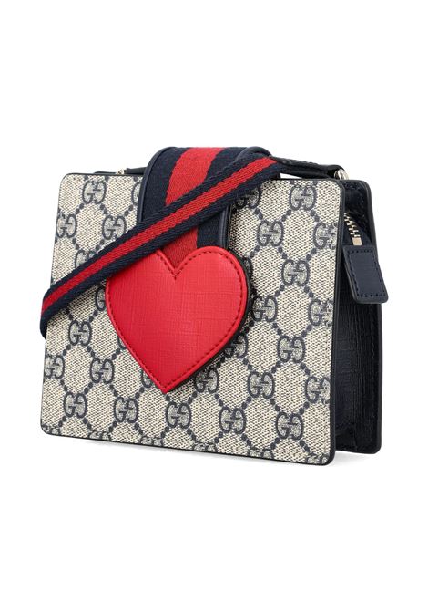 Borsa a Mano In Tessuto GG Con Cuore GUCCI KIDS | 793830-KAAAP9774